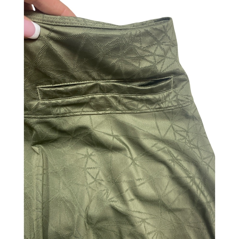 Nike Golf Dri-FIT Skort Olive Green Geometric Print Athletic Skirt Womens Large - Picture 7 of 11